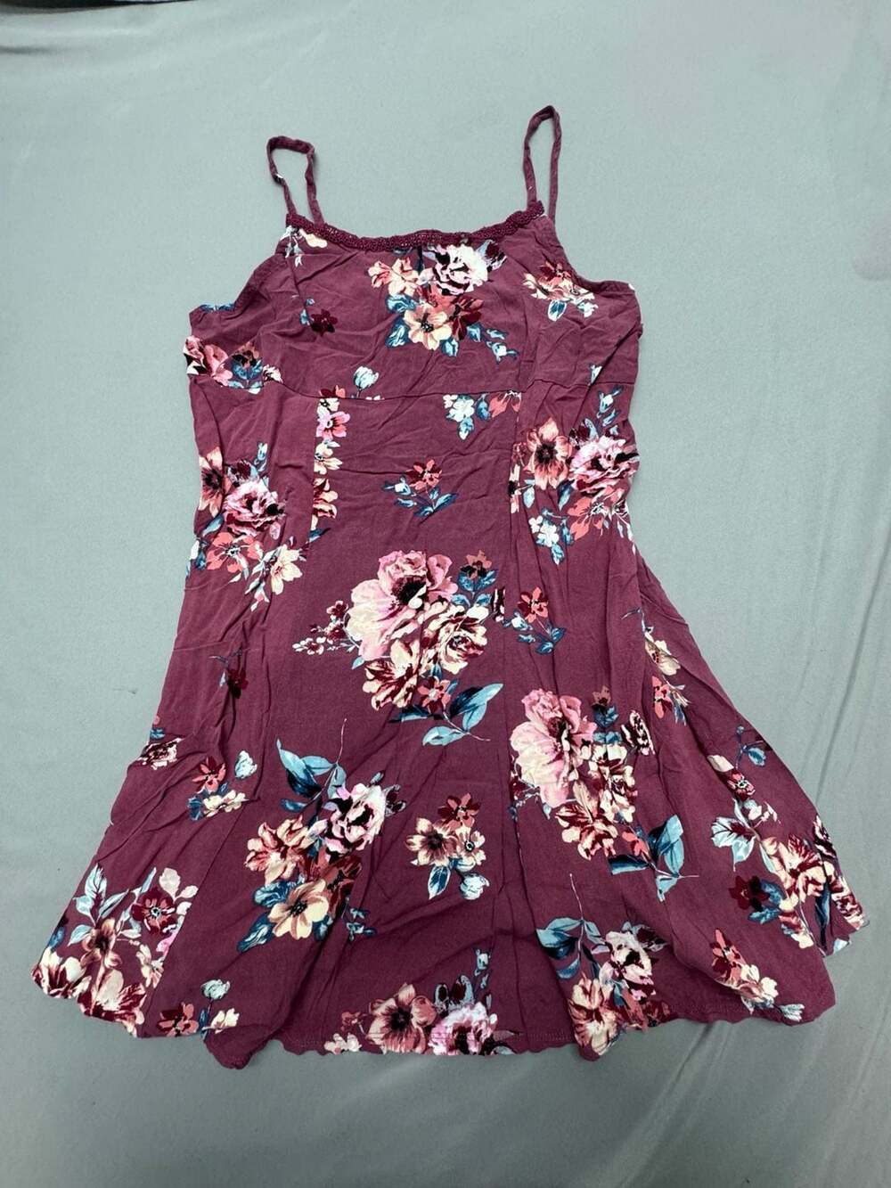 Arizona Jeans Co. Dress Size 18 1/2 Plus Purple Floral Cami Mini